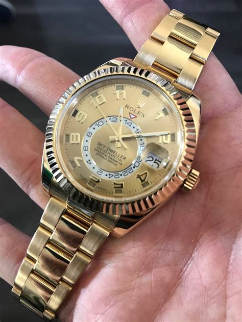 rolex sky dweller gold gebraucht|Rolex Sky-Dweller price used.